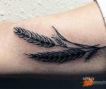Татуировка колос пшеницы