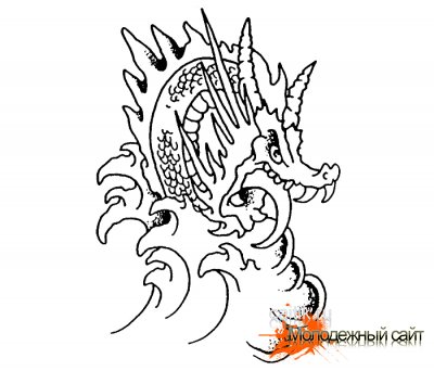 Эскизы татуировок дракона