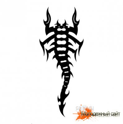 Эскизы татуировки скорпиона