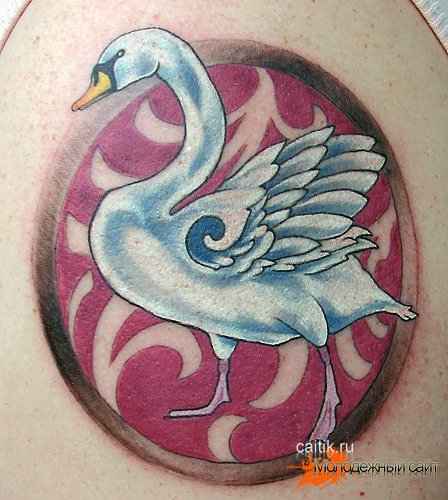 татуировка лебедь