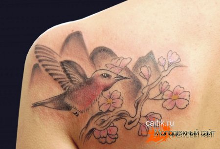 Татуировка колибри
