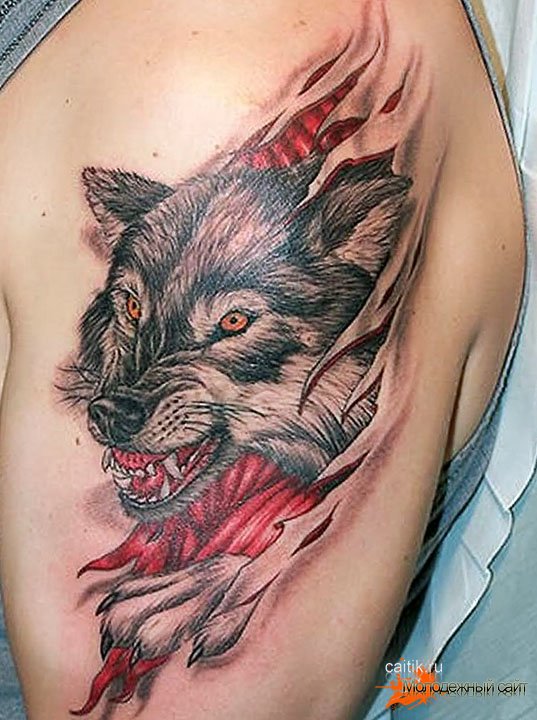 Татуировка волка и её значение