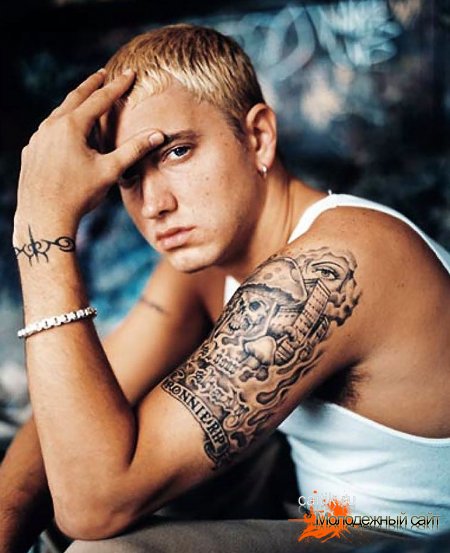 татуировка Eminem в память о дяди Ronnie Pilkington