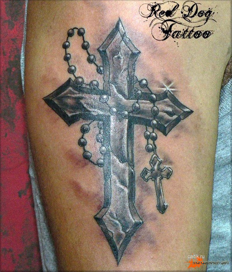 Значение татуировки крест, христианский, кельтский крест с орнаментом,  ирландский - крест Боттони