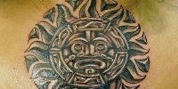 татуировка солнце ацтеков