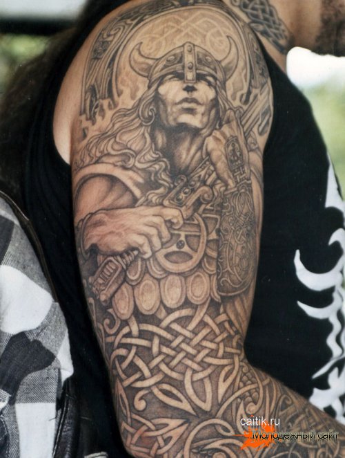 кельтская татуировка воин