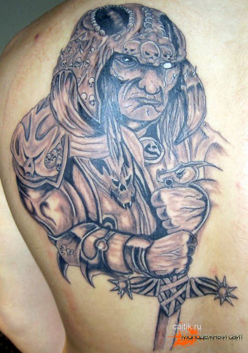 татуировка воин шаман