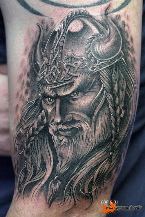 татуировка викинг воин