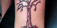 татуировка дерево на запястье