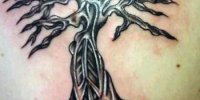 татуировка страшное дерево