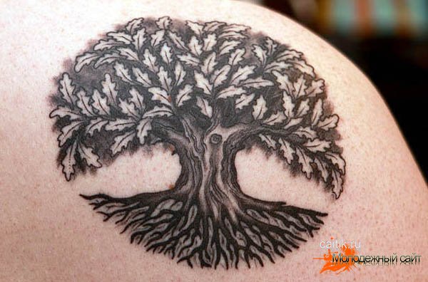 татуировка дерево