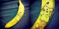 Рисунки на бананах от Дайсуке Скагами