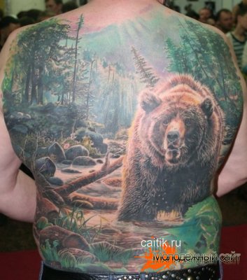 татуировка медведя завоевавшая Гран-При