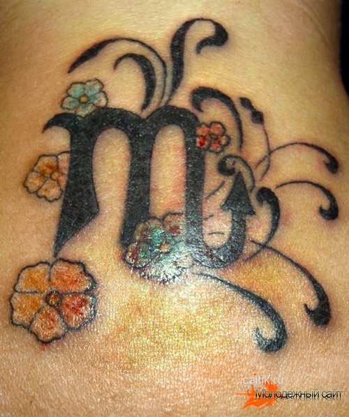 татуировка знак зодиака скорпион