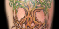 татуировка дерево в кельтском стиле