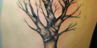 татуировка без листьев дерево