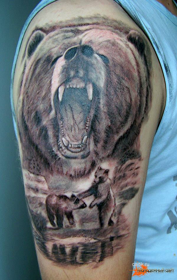 Значение татуировки медведь