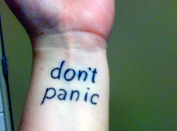 don't panic  